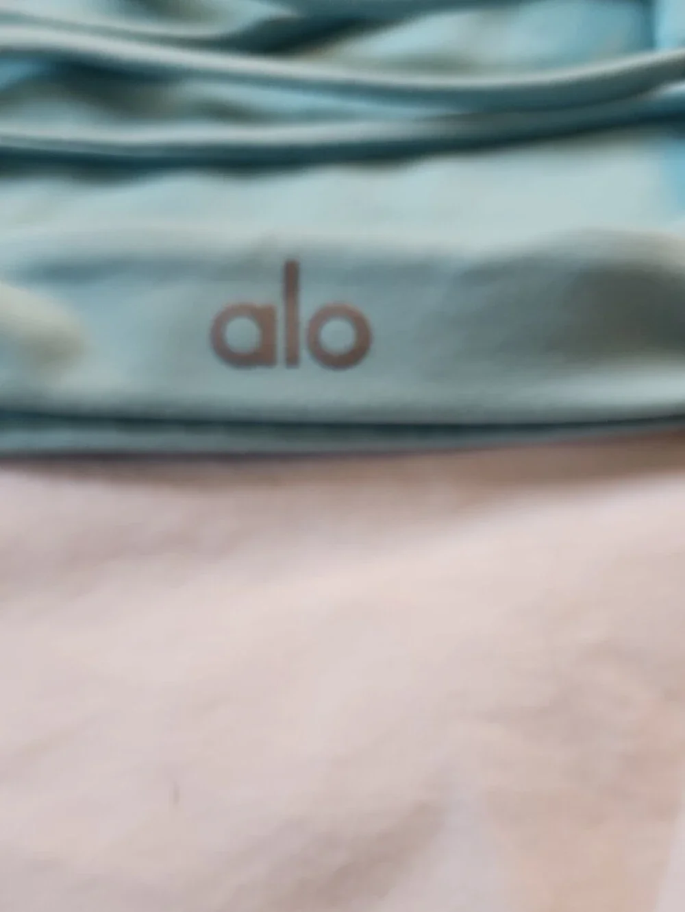 ALO Yoga Sky Blue High Neck Crop Tank with Keyhole Back Small